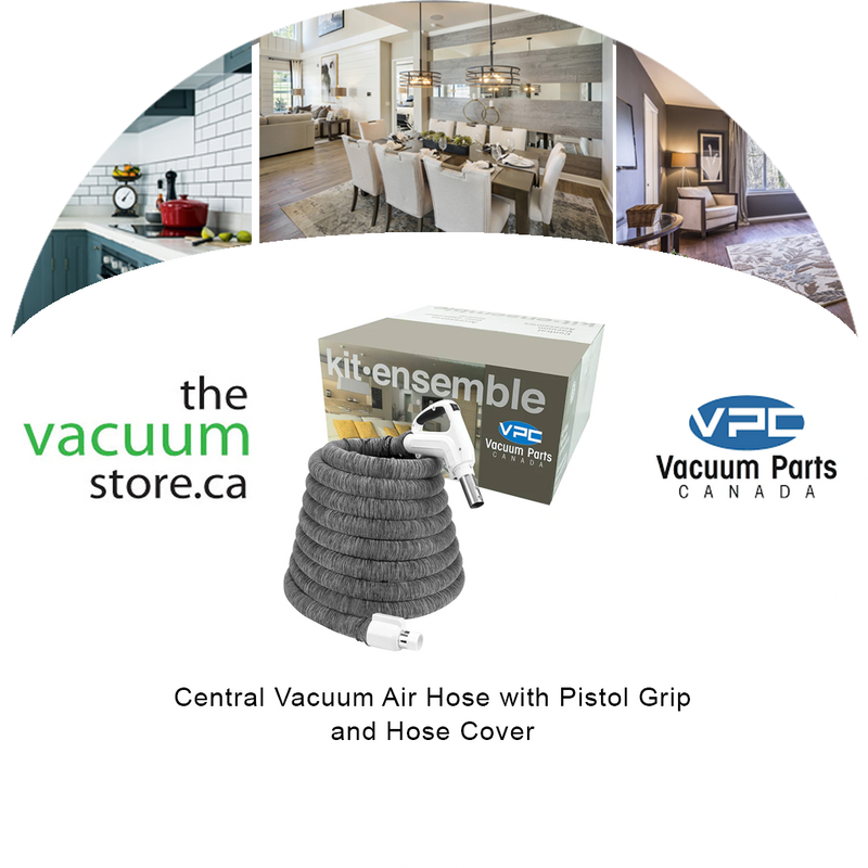 Load image into Gallery viewer, Central Vacuum Air Hose with Pistol Grip and Hose Cover
