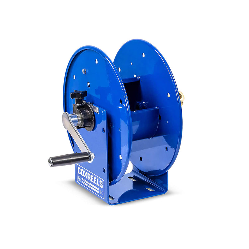 Coxreels 112-3-50 Compact Hand Crank Steel Hose Reel - 4,000 PSI - Holds 3/8 x 50' Length Hose - Perfect for Air Compressor, Garden, Pressure