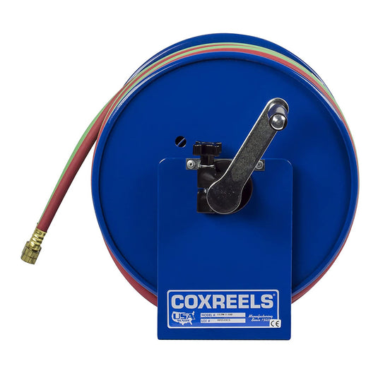 Coxreels 112W-1-100 Enrouleur de tuyau de soudage en acier à manivelle | 1/4" x 100' | 200 PSI 