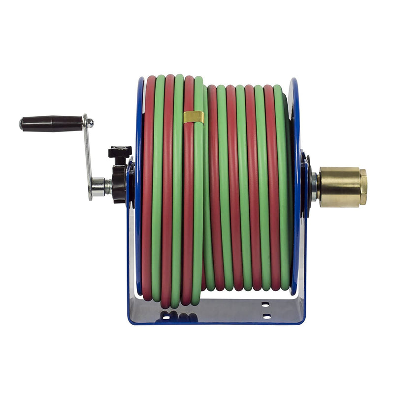 Load image into Gallery viewer, Coxreels 112W-1-100 Hand Crank Steel Welding Hose Reel | 1/4 inches   x 100 inches   | 200 PSI
