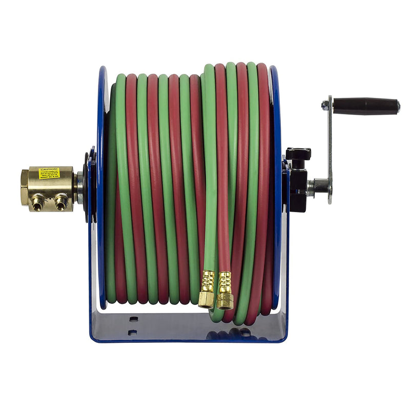 Load image into Gallery viewer, Coxreels 112W-1-100 Hand Crank Steel Welding Hose Reel | 1/4 inches   x 100 inches   | 200 PSI
