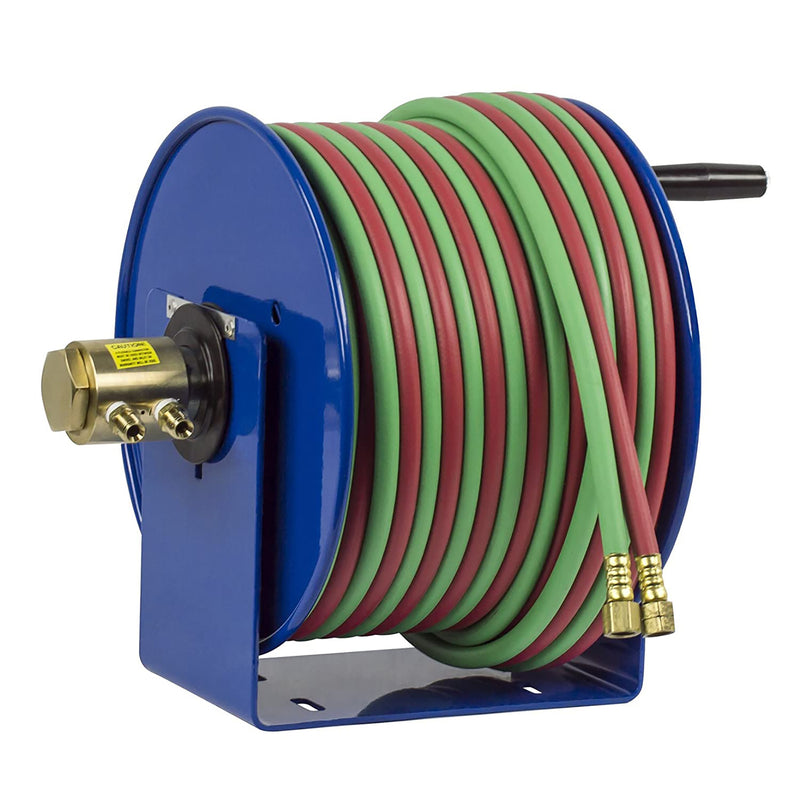 Load image into Gallery viewer, Coxreels 112W-1-100 Hand Crank Steel Welding Hose Reel | 1/4 inches   x 100 inches   | 200 PSI
