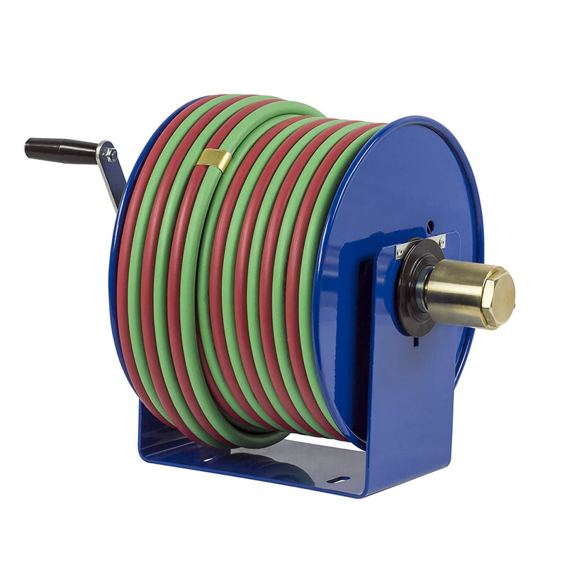 Load image into Gallery viewer, Coxreels 112W-1-100 Hand Crank Steel Welding Hose Reel | 1/4 inches   x 100 inches   | 200 PSI
