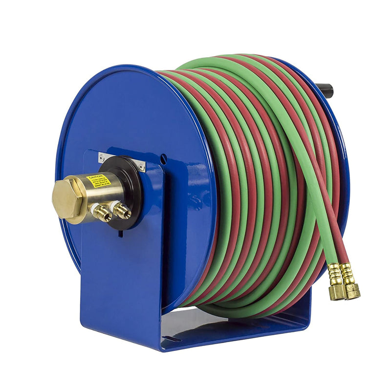 Load image into Gallery viewer, Coxreels 112W-1-100 Hand Crank Steel Welding Hose Reel | 1/4 inches   x 100 inches   | 200 PSI
