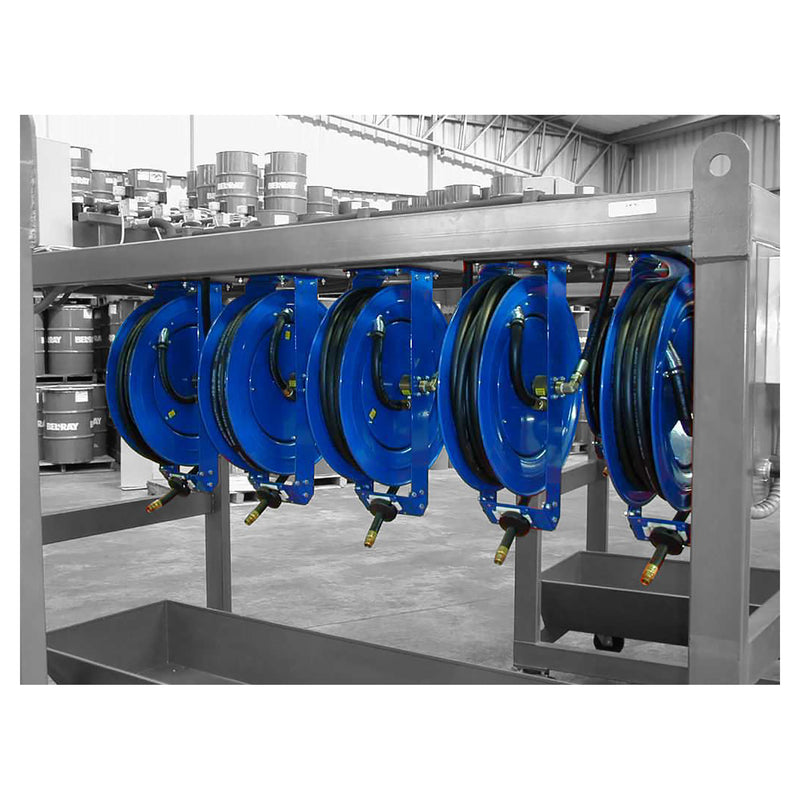 Load image into Gallery viewer, Coxreels P-LPL-125 Low Pressure Retractable Air/Water/Oil Hose Reel | 1/4&quot; x 25&#39; | 300 PSI
