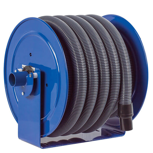 Coxreels V-117H-835 Vacuum Only Direct Crank Rewind Hose Reel | 1 1/2 inches   Cuff  x 35 Feet   Hose