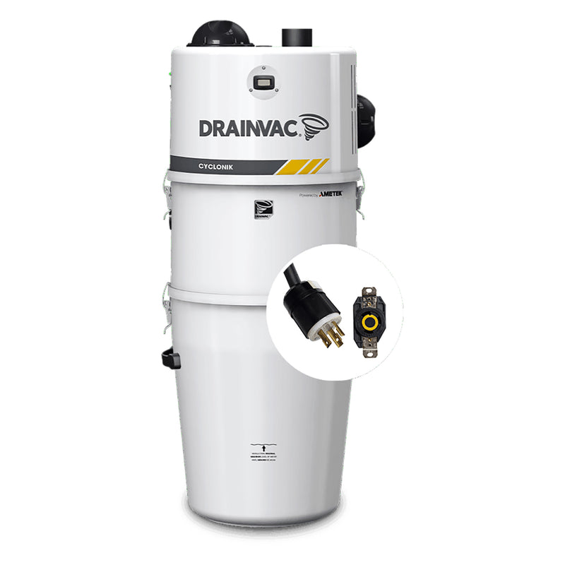 Load image into Gallery viewer, DrainVac Cyclonik 3.9 HP Commercial Central Vacuum
