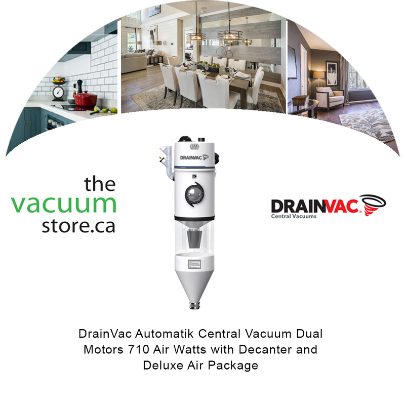 Load image into Gallery viewer, DrainVac DV2A310-CB Automatik Central Vacuum | Dual Motors 710 Air Watts with Decanter and Deluxe Air Package
