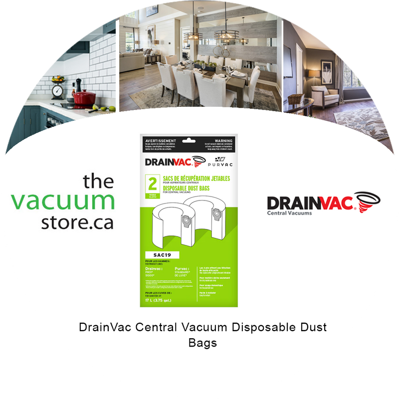 Load image into Gallery viewer, DrainVac Central Vacuum Disposable Dust Bags
