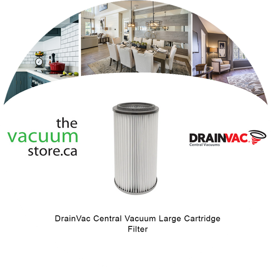 DrainVac Central Vacuum Large Cartridge Filter