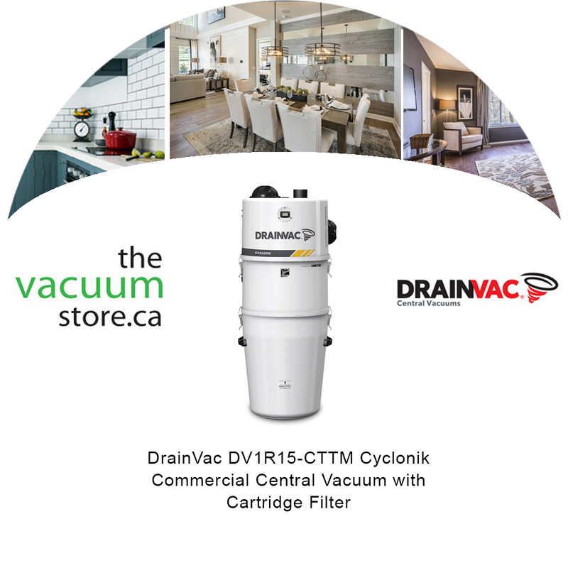 Load image into Gallery viewer, DrainVac DV1R15-CTTM Cyclonik Commercial Central Vacuum with Cartridge Filter
