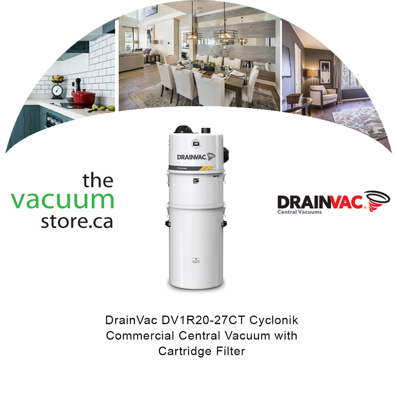 Load image into Gallery viewer, DrainVac DV1R20-27CT Cyclonik Commercial Central Vacuum with Cartridge Filter
