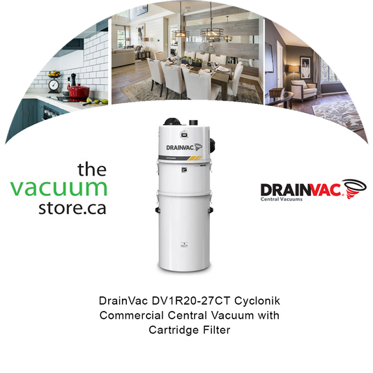 DrainVac DV1R20-27CT Cyclonik Commercial Central Vacuum with Cartridge Filter