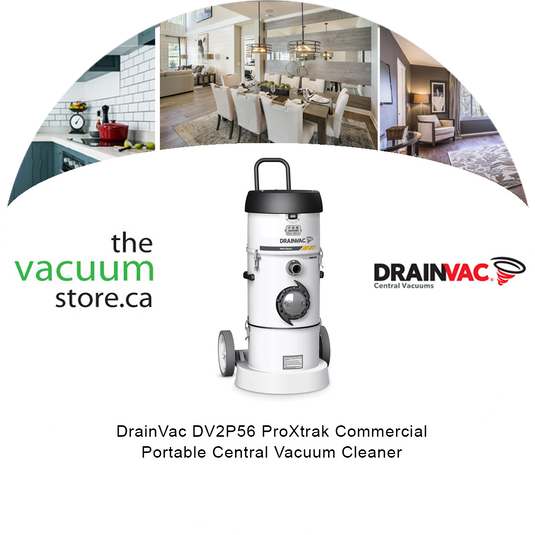 DrainVac DV2P56 ProXtrak Commercial Portable Central Vacuum Cleaner