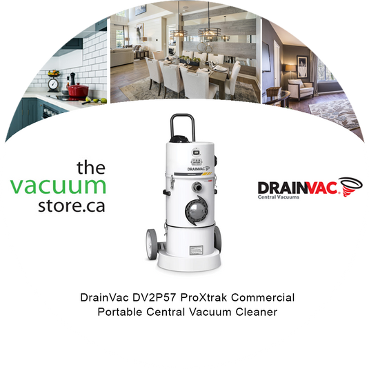 Aspirateur central portatif commercial DrainVac DV2P57 ProXtrak 