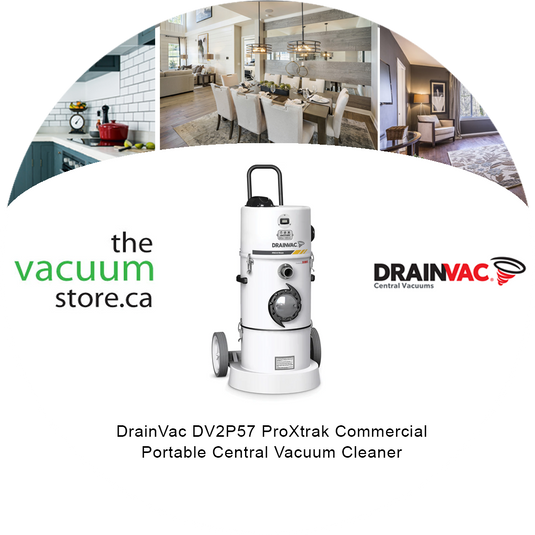 DrainVac DV2P57 ProXtrak Commercial Portable Central Vacuum Cleaner
