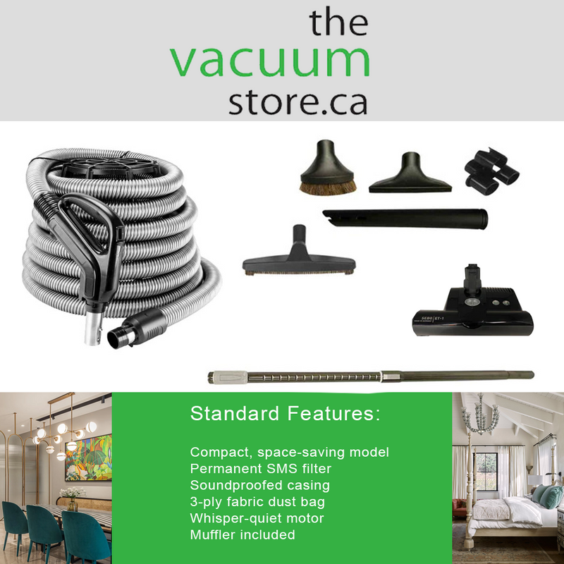 Load image into Gallery viewer, DrainVac G2-2X5 Central Vacuum Cleaner | 1040 Air Watts Motor | with SEBO ET-1 Electric Package
