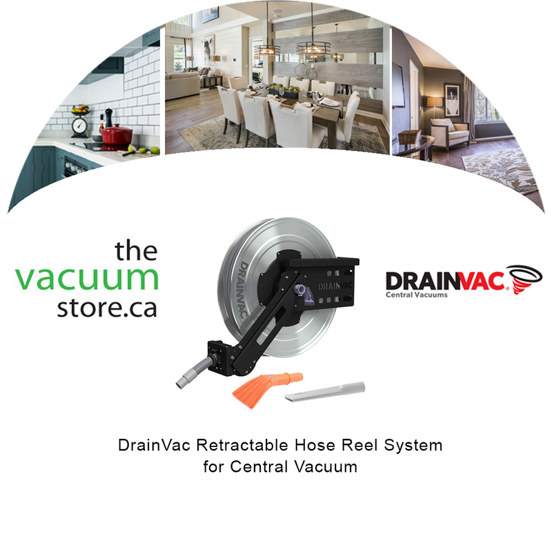Load image into Gallery viewer, DrainVac Retractable Hose Reel System for Central Vacuum (50 Feet)
