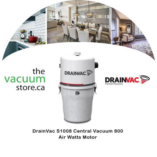 DrainVac S1008 Central Vacuum | 800 Air Watts Motor