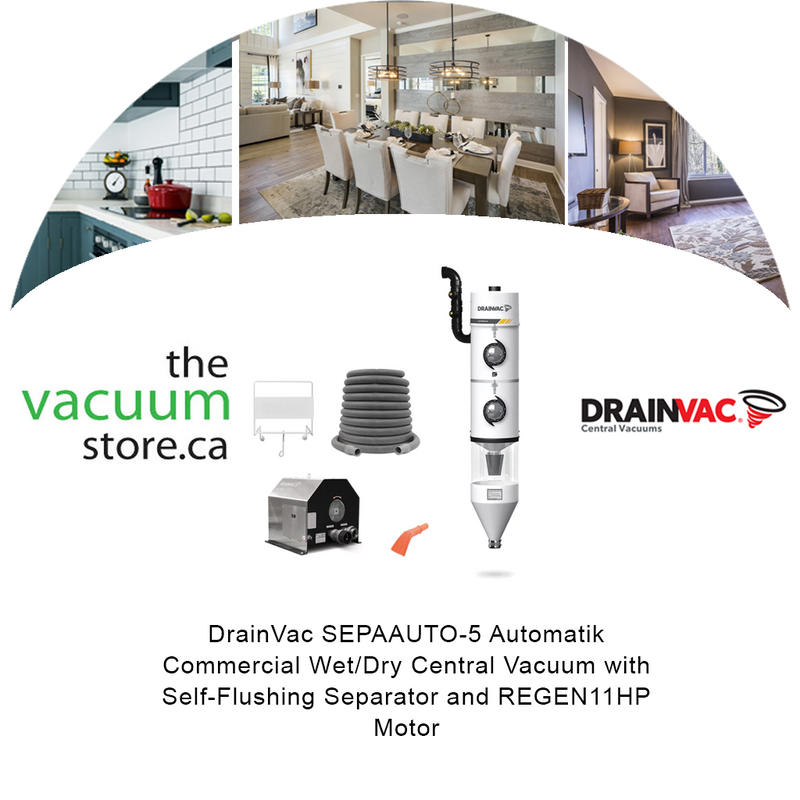 Load image into Gallery viewer, DrainVac SEPAAUTO-5 Automatik Commercial Wet/Dry Central Vacuum with Self-Flushing Separator and REGEN11HP Motor
