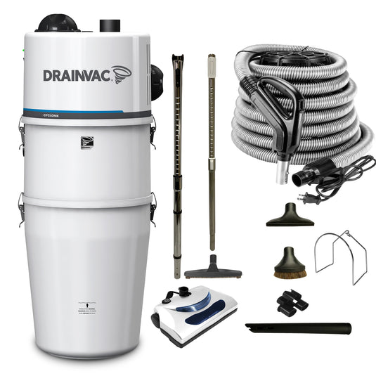 DrainVac Cyclonik Central Vacuum with Basic Electric Package