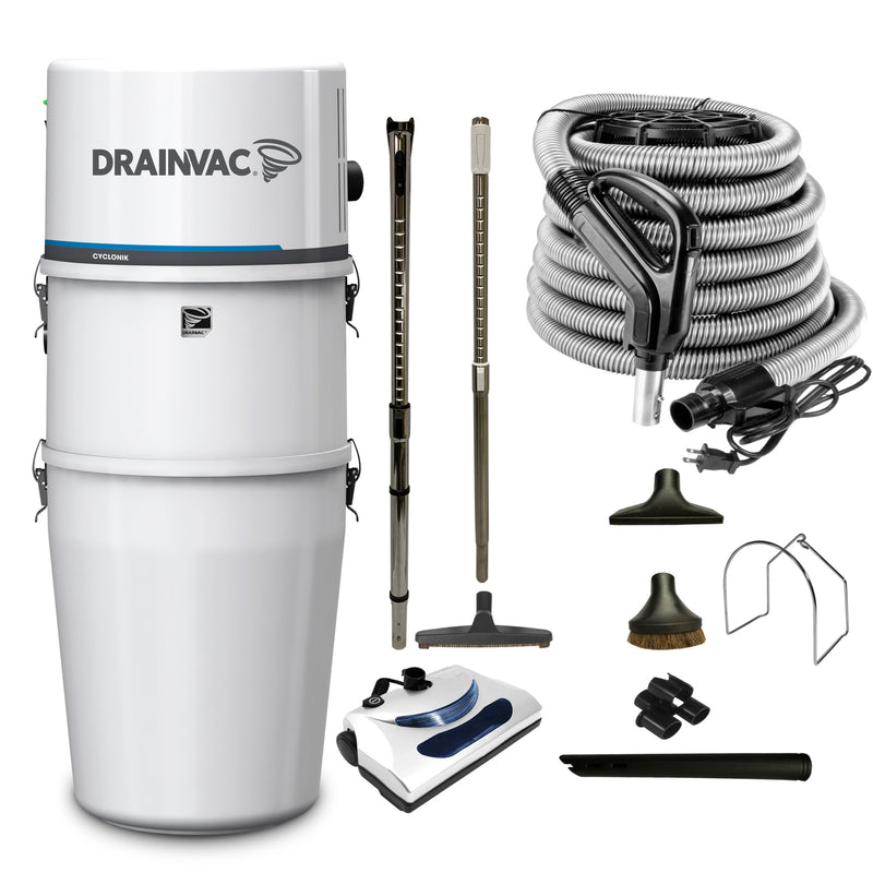 Load image into Gallery viewer, DrainVac Cyclonik Residential Central Vacuum with Basic Electric Package
