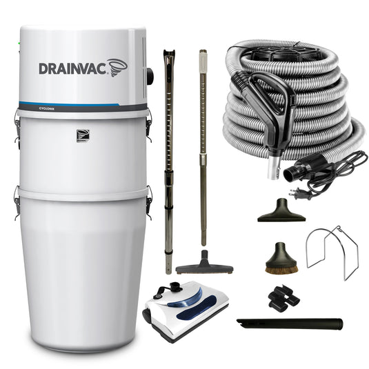 DrainVac Cyclonik Residential Central Vacuum with Basic Electric Package