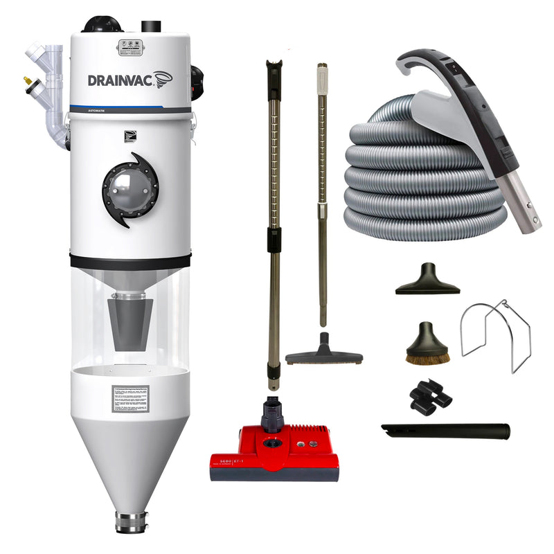 Load image into Gallery viewer, DrainVac Automatik Central Vacuum with SEBO ET-1 Electric Package
