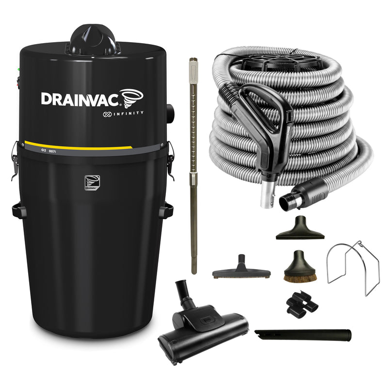 Load image into Gallery viewer, DrainVac G2-007i Infinity Central Vacuum with Deluxe Air Package
