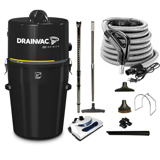DrainVac G2-007i Infinity Central Vacuum with Basic Electric Package