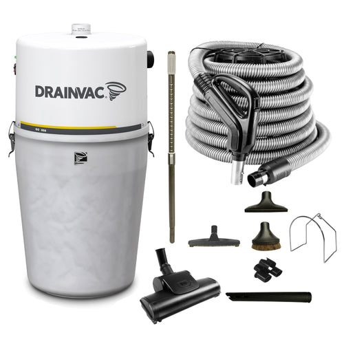 DrainVac G2-008 Central Vacuum with Deluxe Air Package