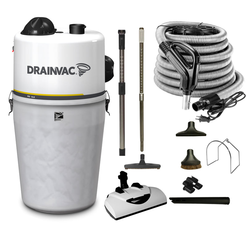 Load image into Gallery viewer, DrainVac Generation 2 Central Vacuum with Wessel Werk EBK360 Electric Package
