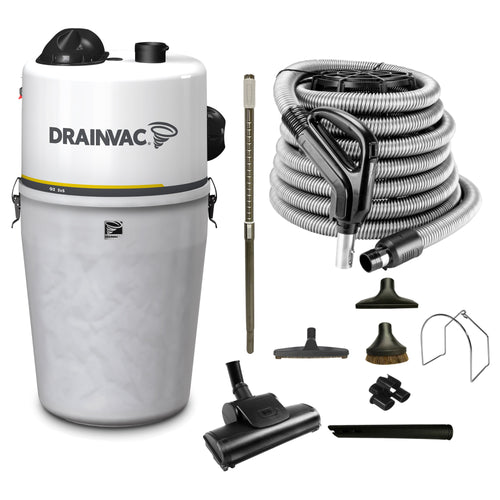 DrainVac G2-2x5 Residential Central Vacuum with Standard Air Package