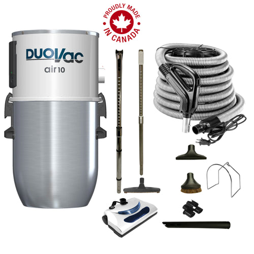 Aspirateur central DuoVac Air 10 avec ensemble électrique de base