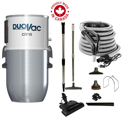 Aspirateur central DuoVac Air 10 avec ensemble électrique standard