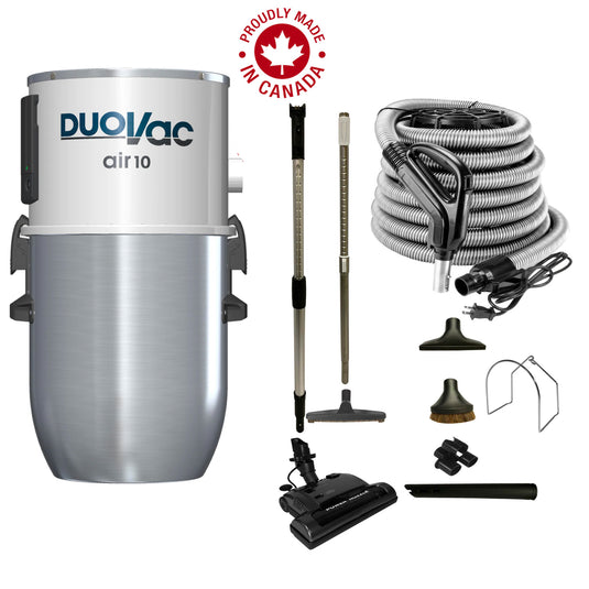 Aspirateur central DuoVac Air 10 avec ensemble électrique standard