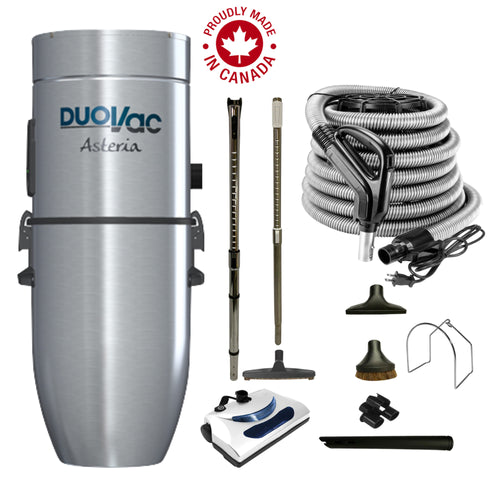Aspirateur central DuoVac Asteria avec ensemble électrique de base