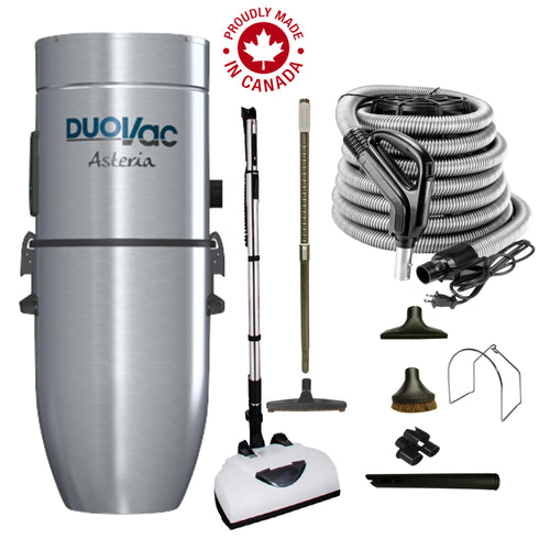 DuoVac Asteria Central Vacuum with Wessel Werk EBK360 Electric Package