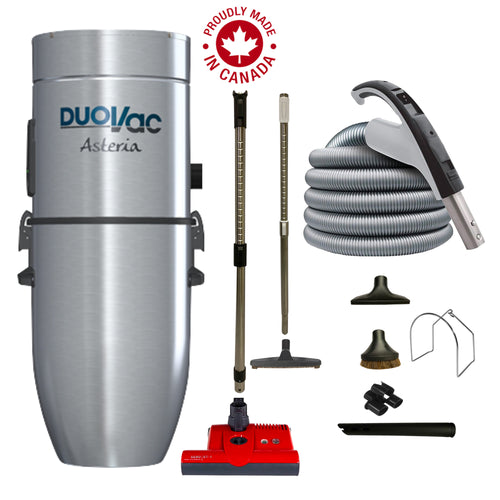 DuoVac Asteria Central Vacuum with SEBO ET-1 Premium Electric Package