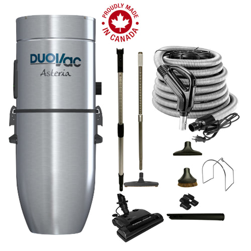 Aspirateur central DuoVac Asteria avec ensemble électrique standard