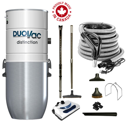 Aspirateur central DuoVac Distinction avec ensemble électrique de base
