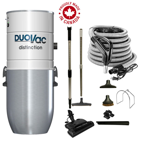 Aspirateur central DuoVac Distinction avec ensemble électrique standard