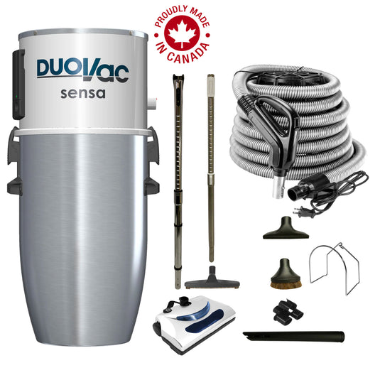 Aspirateur central DuoVac Sensa avec ensemble électrique de base