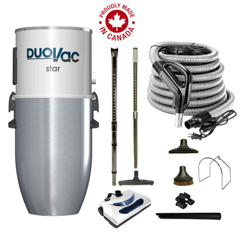 Aspirateur central DuoVac Star avec ensemble électrique de base
