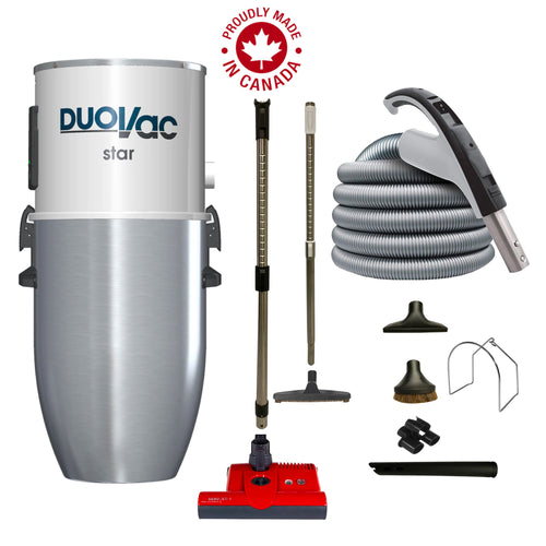 DuoVac Star Central Vacuum with SEBO ET-1 Premium Electric Package