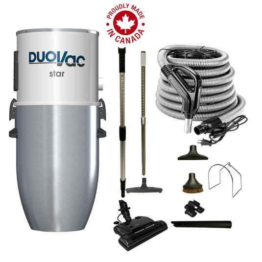 Aspirateur central DuoVac Star avec ensemble électrique standard