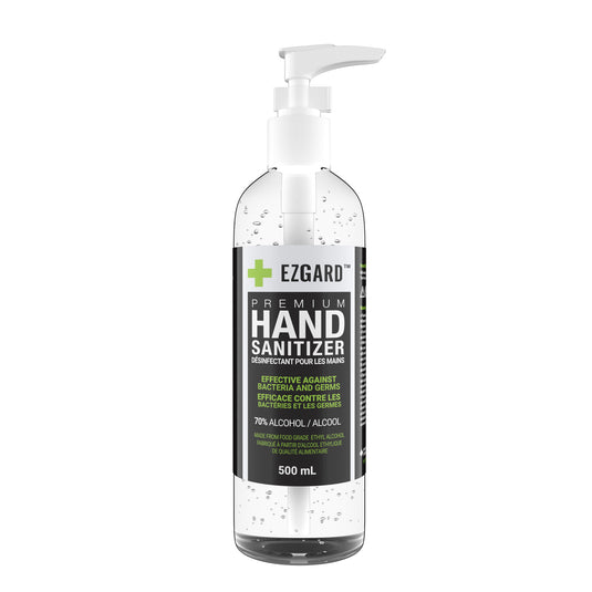 EZGARD Premium Hand Sanitizer Gel | 500 ml Bottle with Pump
