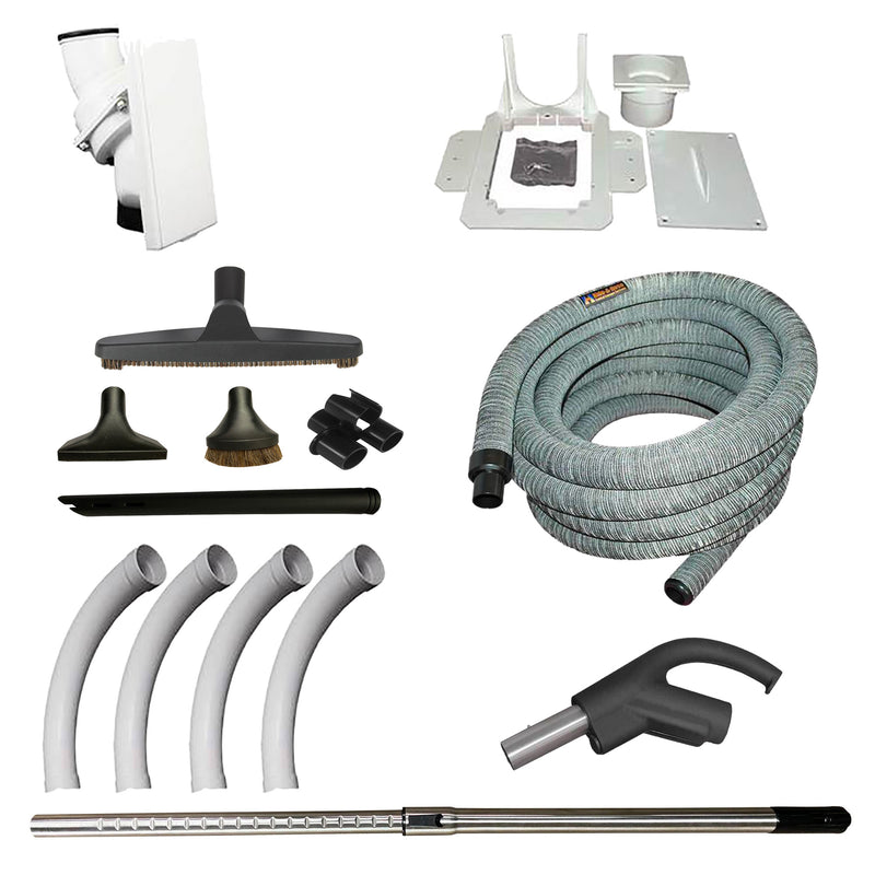 Load image into Gallery viewer, DrainVac G2-008 Central Vacuum with Hide-A-Hose Complete Installation Package
