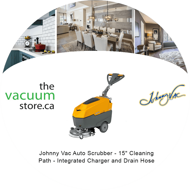Load image into Gallery viewer, Johnny Vac Auto Scrubber - 15&quot; Cleaning Path - Integrated Charger and Drain Hose
