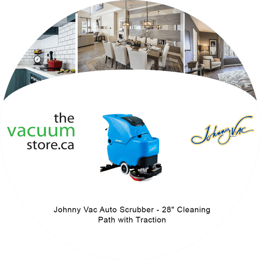 Johnny Vac Auto Scrubber - 28" Cleaning Path with Traction